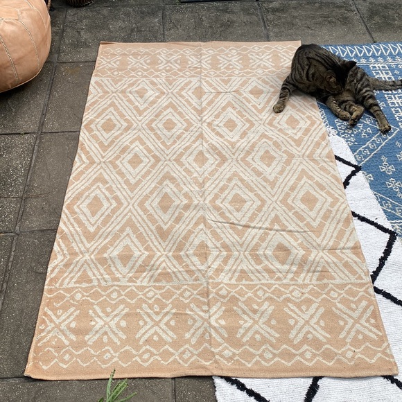 Other - African style geometric block print Rug 3' x 5'